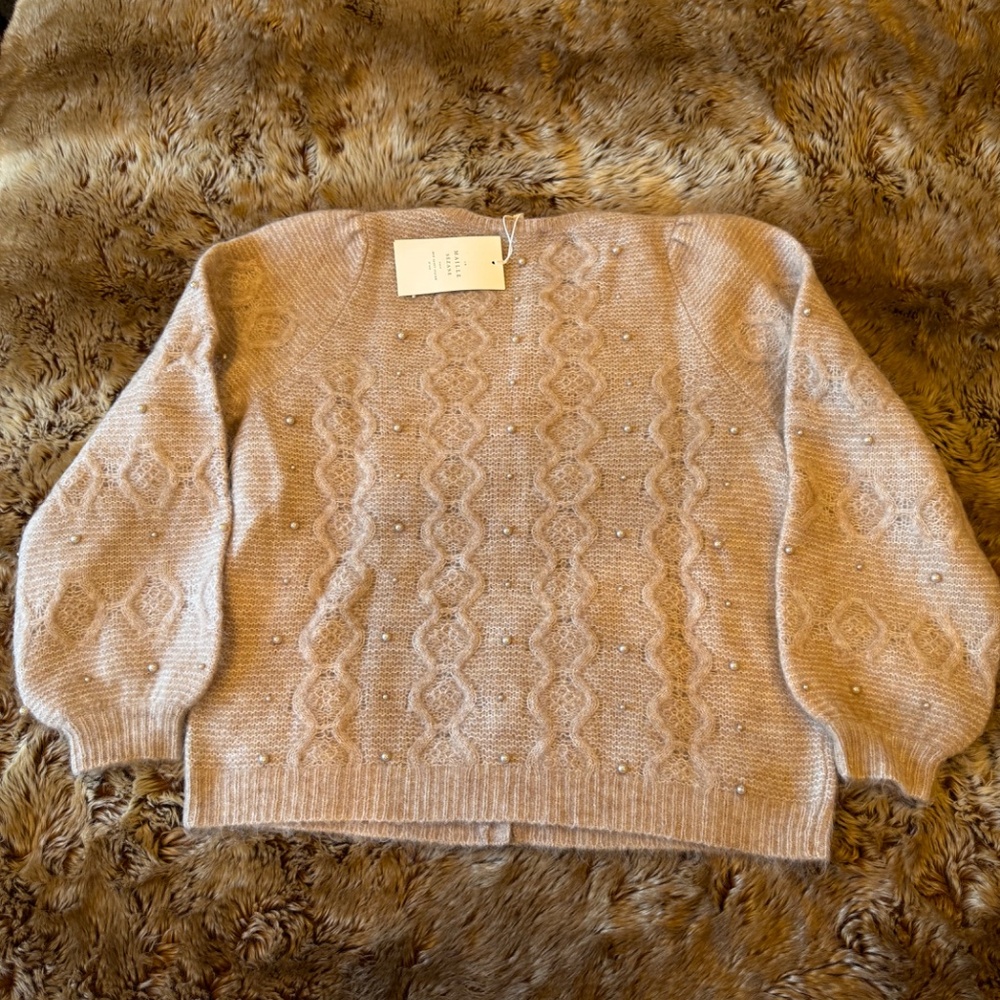 Sezane Nattie Cardigan Light Beige - Size XL - Picture 6 of 6
